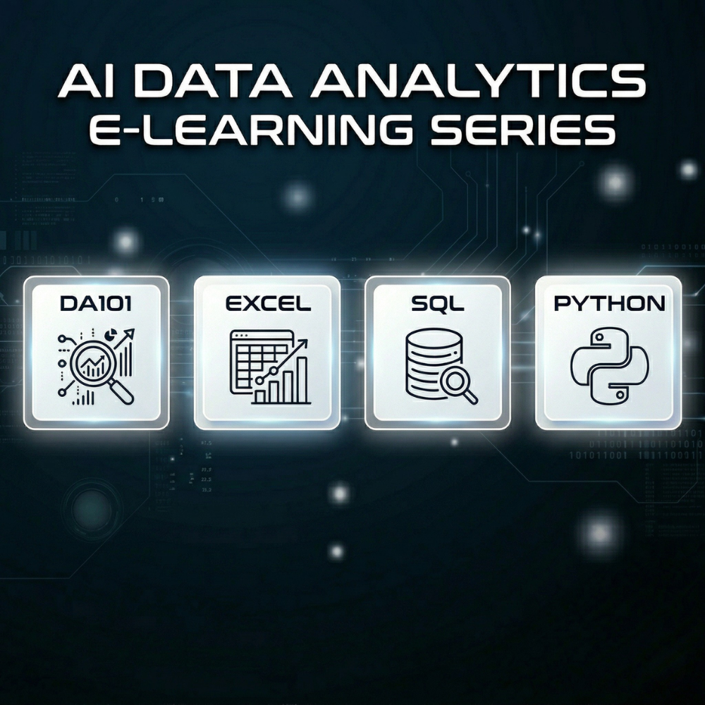 Combo E-learning Courses: DA 101 & Excel & SQL & Python - The Future ...
